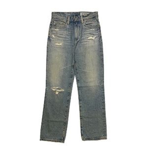 AG The Rhett Vintage High-Waisted Straight Denim Pants